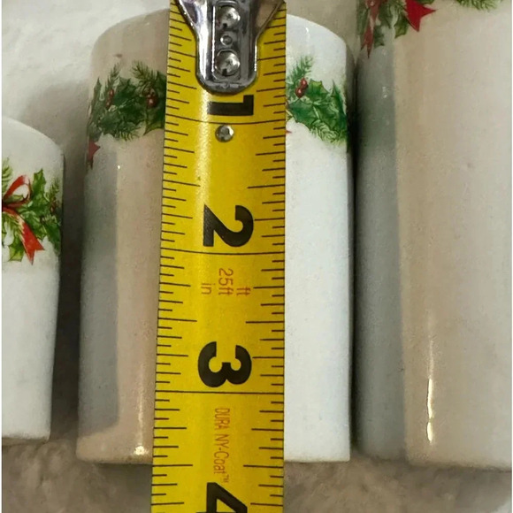 Vintage Ceramic Holly & Ivy Berry Candle Holders Original 90’s Christmas Decor - Picture 11 of 14